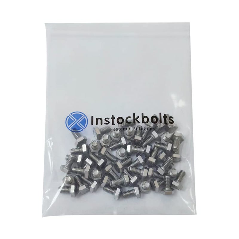 Instockbolts 5/16-18 × 1" Hex Head Screw Bolt, 304 Stainless Steel 18-8, Full Thread, Coarse Thread UNC, ASME B18.2.1, 25 Pcs-Pack - Image 5